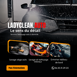 Découvrez LadyClean.auto, un service local et professionnel de nettoyage auto à domicile à Bourgoin-Jallieu, alliant soin, praticité et qualité.